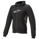 WOMENS CHROME HOODIE BLACK (0010)
