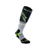 MX PRO SOCKS BLACK GRAY FLUROYELLOW (0175)