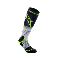 MX PRO SOCKS BLACK GRAY FLUROYELLOW (0175)