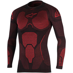 Ride Tech V2 Top L/S Summer Black Red (0013)