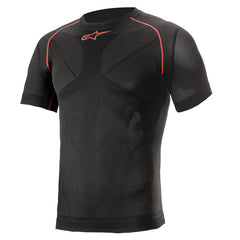 Ride Tech V2 Top Short Sleeve Summer Black Red (0013)