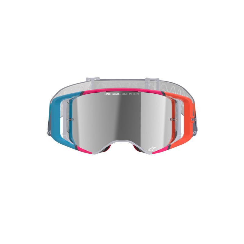 Alpinestars Supertech Stream Goggle Gray Multi Mirror Silver Lens