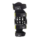 BIONIC 7 KNEE BRACE SET SILVER FLURO YELLOW (0195)