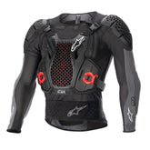 2023 BIONIC PLUS V2 PROTECTION JACKET BLACK ANTHRACITE RED (1036)