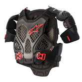 A6 CHEST ARMOUR | BLACK ANTHRACITE RED / M/L