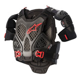 A6 CHEST ARMOUR | BLACK ANTHRACITE RED / XL/2XL