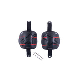 LEFT/RIGHT KNEE CUP KIT FOR RK-1 KB BLACK RED (0013)