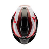 SUPERTECH SR10 TEAM HELMET ECE 22.06 BLACK CARBON RED WHITE GLOSS (1352
