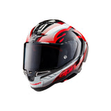 SUPERTECH SR10 TEAM HELMET ECE 22.06 BLACK CARBON RED WHITE GLOSS (1352
