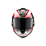 SUPERTECH SR10 TEAM HELMET ECE 22.06 BLACK CARBON RED WHITE GLOSS (1352