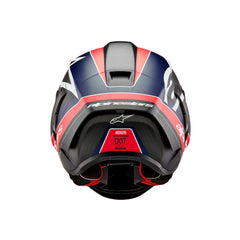 Supertech SR10 Team Helmet ECE 22.06 Black Carbon Red Fluro Matt Blue (1383)
