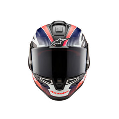 Supertech SR10 Team Helmet ECE 22.06 Black Carbon Red Fluro Matt Blue (1383)
