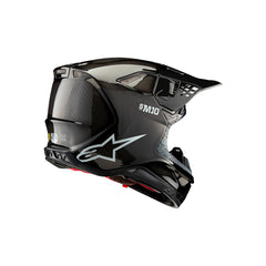 SUPERTECH SM10 SOLID HELMET ECE 22.06 BLACK GLOSS CARBON (1188)