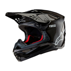 SUPERTECH SM10 SOLID HELMET ECE 22.06 BLACK GLOSS CARBON (1188)