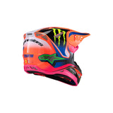 S-M10 DEEGAN HELMET ECE06 FLURO-ORANGE PURPLE FLURO-PINK (0433)