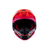 S-M10 DEEGAN HELMET ECE06 FLURO-ORANGE PURPLE FLURO-PINK (0433)