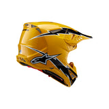 SUPERTECH SM10 AMPRESS HELMET ECE 22.06 BLACK YELLOW GLOSS (1414)