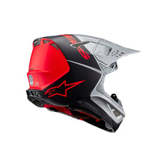 Supertech SM10 Flood Helmet ECE 22.06 Silver Black Orange Fluo Matt and Gloss (1954)