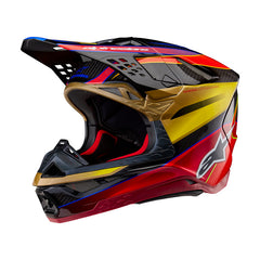 Supertech SM10 ERA Helmet ECE 22.06 Gold Yellow RIO Red Gloss (5938)