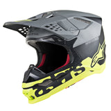 SUPERTECH SM8 RADIUM HELMET MATT BLACK FLUROYELLOW (1305)