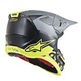 SUPERTECH SM8 RADIUM HELMET MATT BLACK FLUROYELLOW (1305)