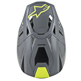 SUPERTECH SM8 RADIUM HELMET MATT BLACK FLUROYELLOW (1305)