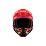 SM3 YOUTH DEEGAN HELMET ECE06 FLURO-ORANGE PURPLE FLURO-PINK (0433)
