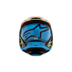 SM3 Youth FRAY Helmet ECE06 Black Orange Fluro-Yellow Glossy (1455)