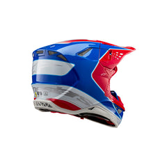 Supertech SM10 AEON Helmet ECE 22.06 Bright Red Blue Gloss (3017)