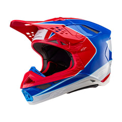 Supertech SM10 AEON Helmet ECE 22.06 Bright Red Blue Gloss (3017)