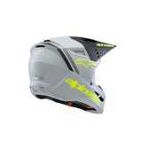 SM3 YOUTH RADIUM HELMET ECE06 GREY BLACK FLURO-YELLOW MATT (9510)