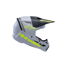 SM3 Youth Radium Helmet ECE06 Grey Black Fluro-Yellow Matt (9510)
