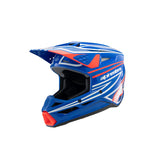 SM3 YOUTH WURX HELMET ECE06 BLUE RED WHITE BLACK GLOSSY (7312)