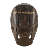 SUPERTECH SM10 LE SQUAD 23 HELMET DARKBROWN KANGAROO GOLD (0839)