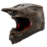 SUPERTECH SM10 LE SQUAD 23 HELMET DARKBROWN KANGAROO GOLD (0839)
