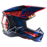 SM5 SOLAR FLARE GLOSS BLACK BLUE FLURO RED (1739)