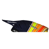 S-M10 TLD VISOR ED25 ECE06 DARK-BLUE ORANGE FLURO-YELLOW RED GLOSSY (7156)