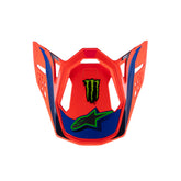 S-M10 DEEGAN VISOR ECE06 FLURO-ORANGE PURPLE FLURO-PINK (0433)