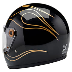 Biltwell BW10035 GRINGO S ECE 22.06... GLOSS BLACK FLAMES (0567)
