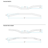TRACKER 1" BARS | BLACK / LOW SMOOTH
