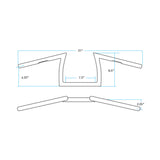 KEYSTONE XL 1" BARS | BLACK SLOTTED