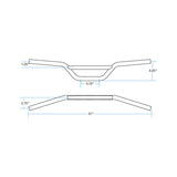 MOTO 7/8" BARS | BLACK NON-DIMPLED