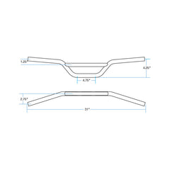 MOTO 7/8" BARS | BLACK NON-DIMPLED