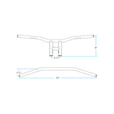 TYSON XL 8" BARS | BLACK SLOTTED
