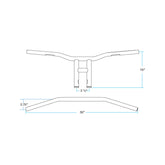 TYSON XL 10" BARS | CHROME SLOTTED