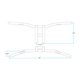 TYSON XL PULLBACK 10" BARS | CHROME THROTTLE BY WIRE