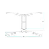 TYSON XL PULLBACK 14" BARS | CHROME THROTTLE BY WIRE