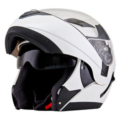 Kyscn00W3 KYT Convair Flip UP Helmet | Pearl White