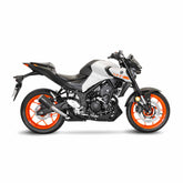 LV SLIP-ON | LV-10 | STAINLESS BLACK | YZF-R25 / R3 / MT-25 / MT-03 '14>'21