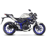 LV SLIP-ON | LV-10 | FULL BLACK STAINLESS | YZF-R25 / R3 / MT-25 / MT-03 '14>'21